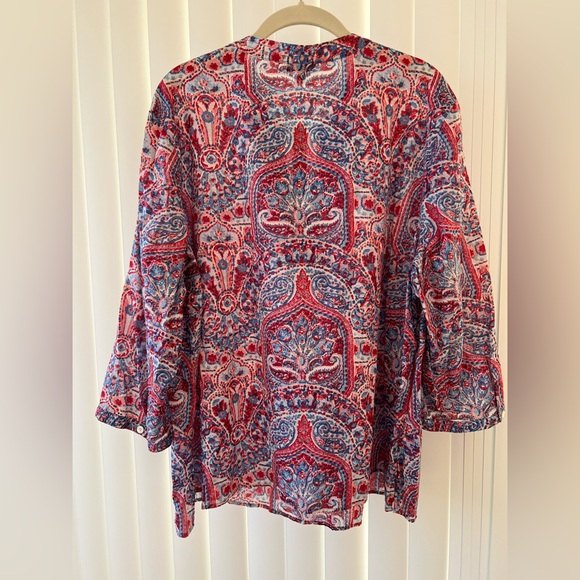 NWT Talbots Popover Blouse - Picture 3 of 7